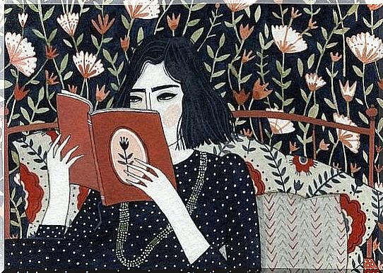 Woman reading symbolizes wise women