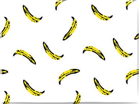 Bananas on white background