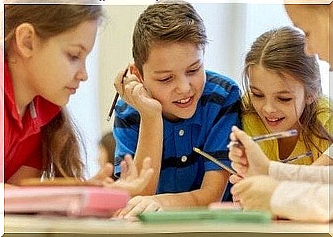 The students in the experiment were divided by eye color