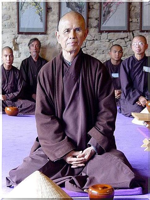 Buddhists pray