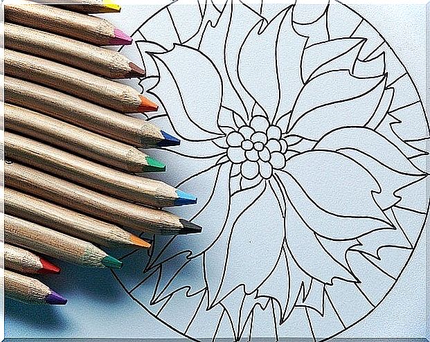 Colored pencils to color mandalas