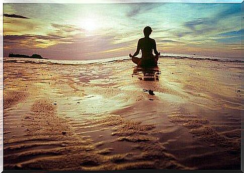 Meditation on the beach