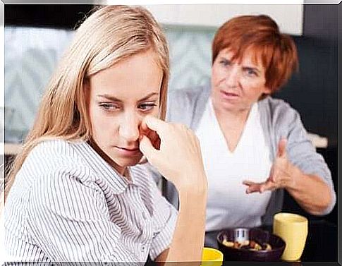 Mother-in-law scolds as an example of when family affects relationships